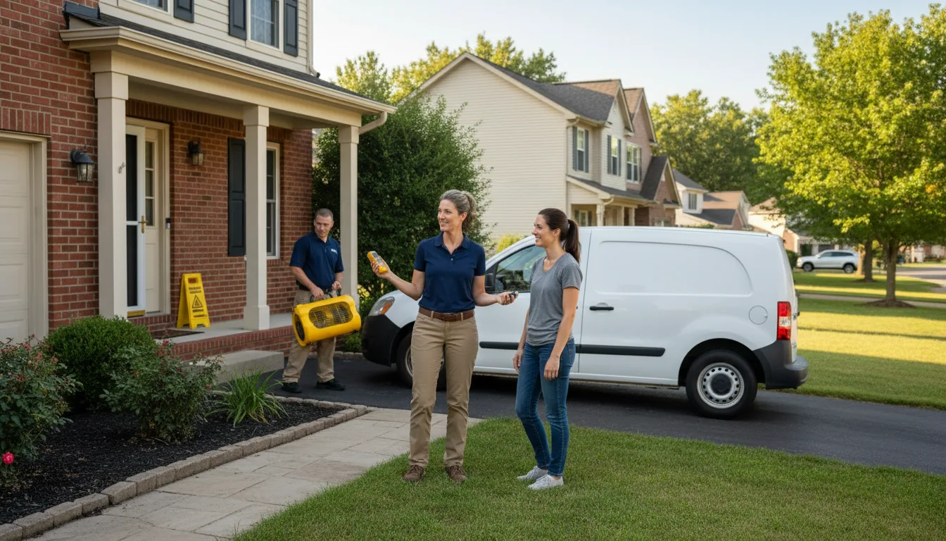 Residential water damage restoration in Bell, CA